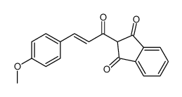 2-[3-(4-methoxyphenyl)prop-2-enoyl]indene-1,3-dione结构式