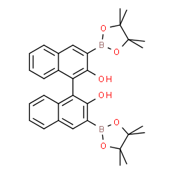(S)-2,2'-Dihydroxy-1,1'-binaphthalene-3,3'-diboronic acid pinacol ester Structure