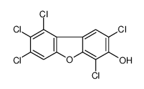 7-hydroxy-1,2,3,6,8-pentachlorodibenzofuran结构式