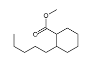 2-Pentylcyclohexaneheptanoic acid methyl ester Structure
