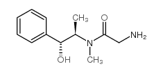 2-氨基-n-((1r,2r)-1-羟基-1-苯基-2-丙基)-n-甲基乙酰胺结构式