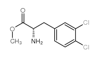 3,4-二氯-L-苯丙氨酸甲酯盐酸盐结构式