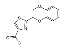2-(1,4-苯并二氧杂烷-2-基)噻唑-4-羰酰氯结构式
