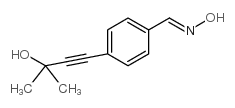 4-(3-羟基-3-甲基-1-丁炔)苯甲醛肟结构式