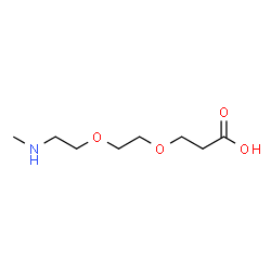 Methylamino-PEG2-acid结构式