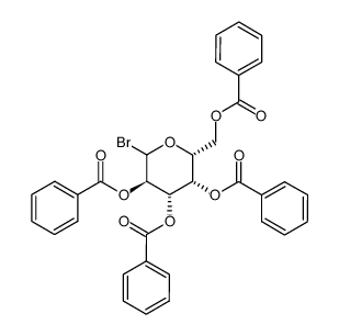 2,3,4,6-tetra-O-benzoyl-D-galactopyranosyl bromide Structure