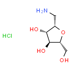 D-Glucitol,1-amino-2,5-anhydro-1-deoxy-,hydrochloride (9CI) structure