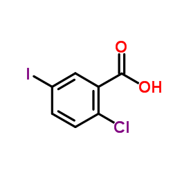2-氯-5-碘苯甲酸结构式