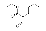 Hexanoic acid, 2-formyl-, ethyl ester Structure