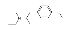 N,N-diethyl-1-methyl-2-(p-methoxyphenyl)ethylamine Structure