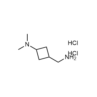 3-(氨基甲基)-N,N-二甲基环丁烷-1-胺二盐酸盐结构式
