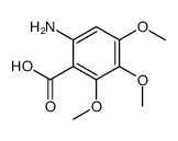 6-amino-2,3,4-trimethoxybenzoic acid Structure