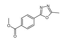 4-(5-甲基-1,3,4-噁二唑-2-基)苯甲酸甲酯结构式