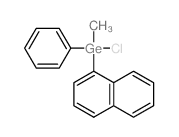 Germane,chloromethyl-1-naphthalenylphenyl-结构式