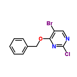 5-溴-2-氯-4-(苯基甲氧基)-嘧啶结构式