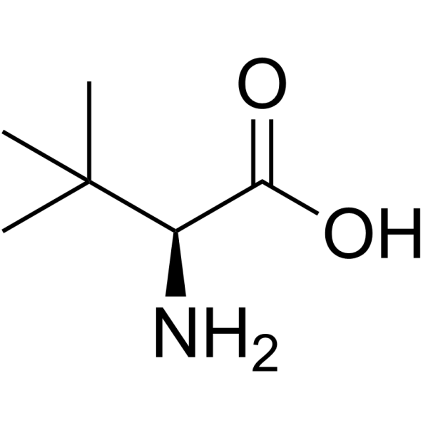 L-叔亮氨酸结构式
