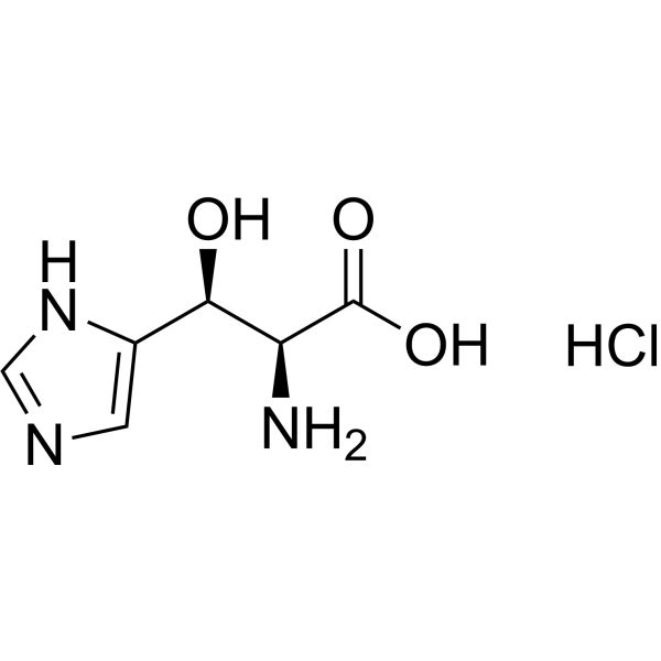 (βS)-β-Hydroxy-L-histidine hydrochloride Structure