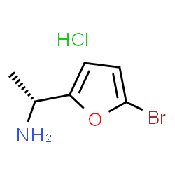 (R)-1-(5-溴呋喃-2-基)乙胺盐酸盐结构式