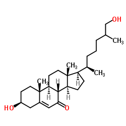 3,27-二羟基-5-胆甾烯-7-酮结构式