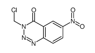 3-Chloromethyl-6-nitro-1,2,3-benzotriazin-4(3H)-one Structure