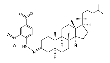 5α-cholestan-3-one 2,4-dinitrophenylhydrazone Structure