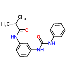 2-Methyl-N-{3-[(phenylcarbamoyl)amino]phenyl}propanamide Structure