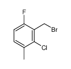2-(bromomethyl)-3-chloro-1-fluoro-4-methylbenzene Structure