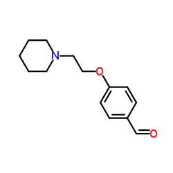 4-(2-哌啶-1-乙氧基)苯甲醛结构式