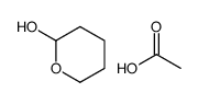 acetic acid,oxan-2-ol结构式