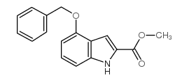 4-苄氧基-1H-吲哚-2-羧酸甲酯结构式