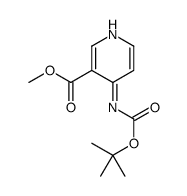 Methyl 4-((tert-butoxycarbonyl)amino)nicotinate Structure