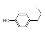 4-(2-氯乙基)苯酚结构式