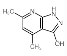 4,6-二甲基-1,2-二氢-3H-吡唑并[3,4-b]吡啶-3-酮结构式