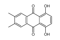 1,4-dihydroxy-6,7-dimethylanthracene-9,10-dione Structure