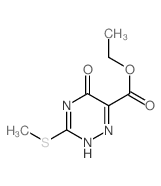 5-羟基-3-(甲硫基)-1,2,4-三嗪-6-羧酸乙酯结构式