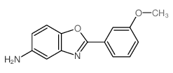 2-(3-甲氧基苯基)-1,3-苯并噁唑-5-胺结构式