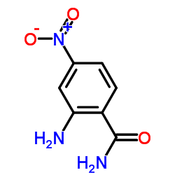 2-氨基-4-硝基苯甲酰胺结构式