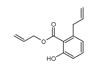 2-hydroxy-6-(prop-2-enyl)benzoic acid allyl ester Structure