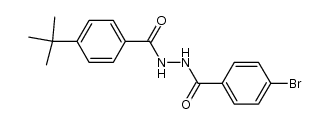 4-bromo-N'-[(4-tert-butylphenyl)carbonyl]benzohydrazide结构式