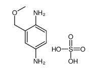 2-(methoxymethyl)benzene-1,4-diamine,sulfuric acid Structure
