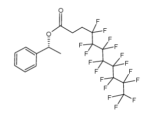 (R)-1-phenylethyl 4,4,5,5,6,6,7,7,8,8,9,9,10,10,11,11,11-heptadecafluoroundecanoate结构式
