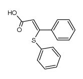 β-phenylsulfanyl-cinnamic acid Structure