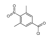 3,5-dimethyl-4-nitrobenzoyl chloride结构式