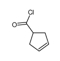 cyclopent-3-ene-1-carbonyl chloride结构式