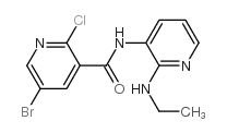 5-Bromo-2-Chloro-N-[2-(Ethylamino)-3-Pyridinyl]-3-Pyridinecarboxamide Structure