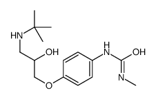3-[4-[2-hydroxy-3-(tert-butylamino)propoxy]phenyl]-1-methyl-urea结构式