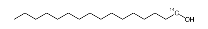 1-(14)C cetyl alcohol Structure