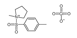 1-methyl-1-(4-methylphenyl)sulfonylpyrrolidin-1-ium,perchlorate Structure