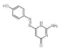 6-(p-Hydroxyphenylazo)isocytosine structure