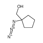 (1-azidocyclopentyl)methanol Structure